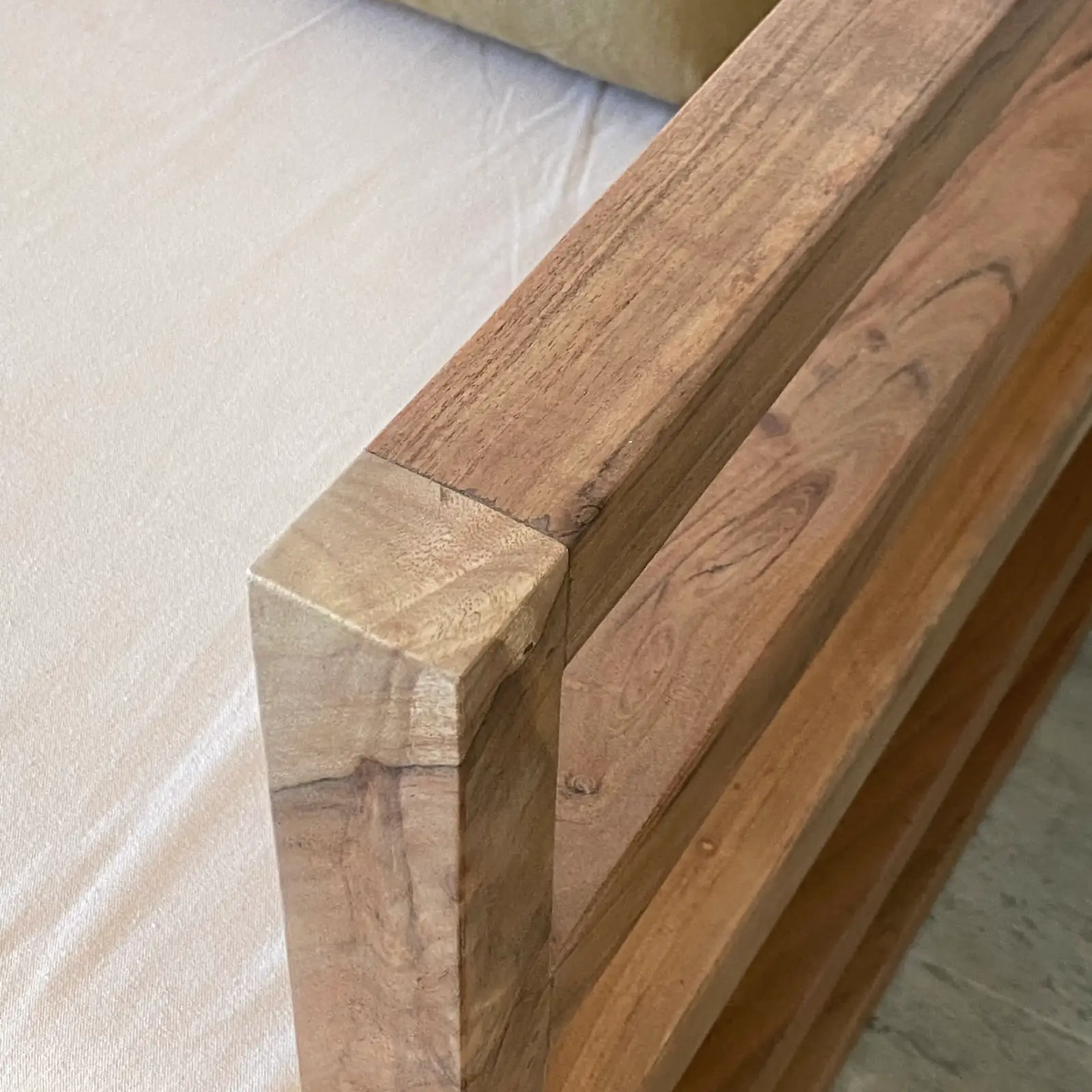 Sofá 3 plazas jardín madera acacia FORMENTERA - Imagen 4