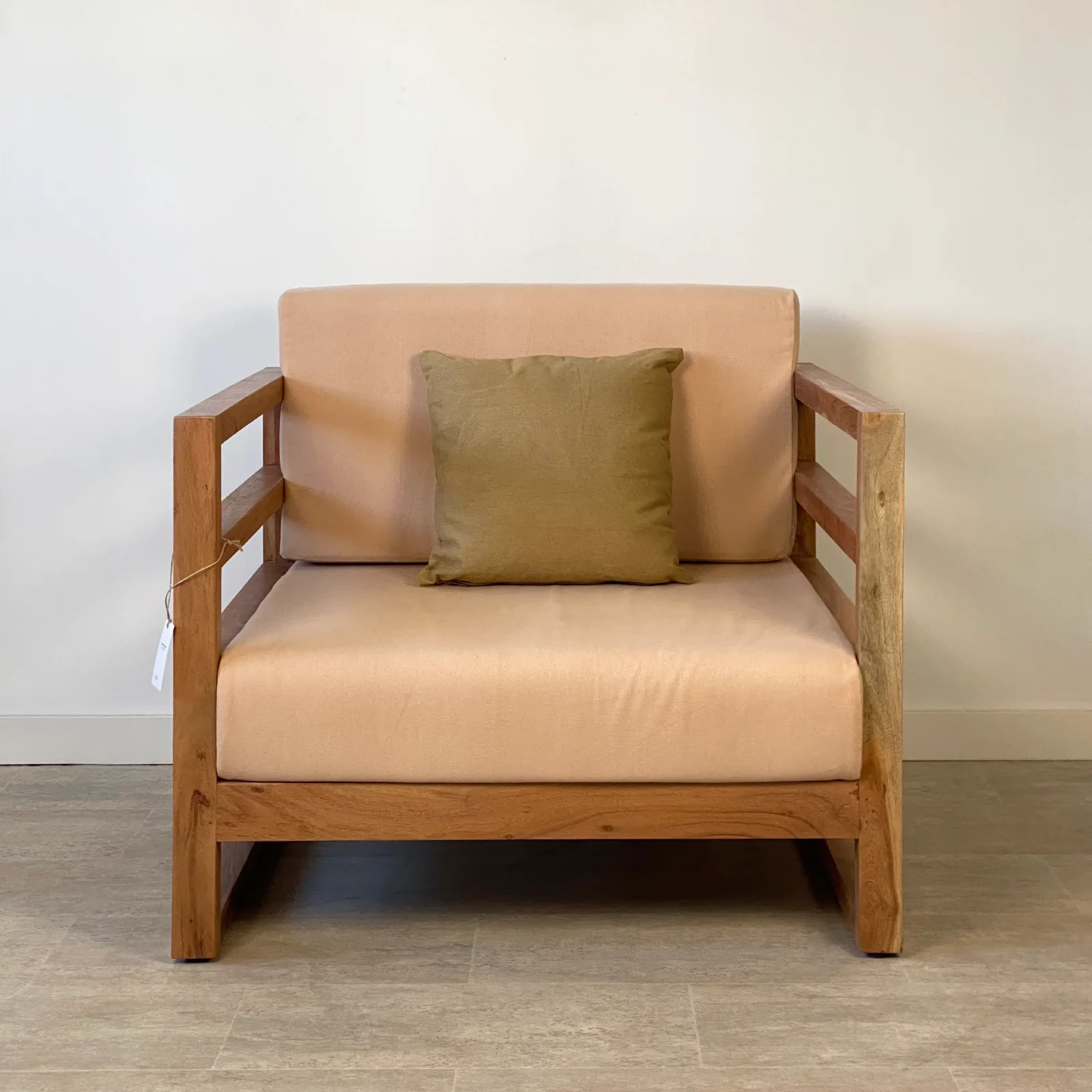 Sillón 1 plaza jardín madera acacia FORMENTERA - Imagen 3