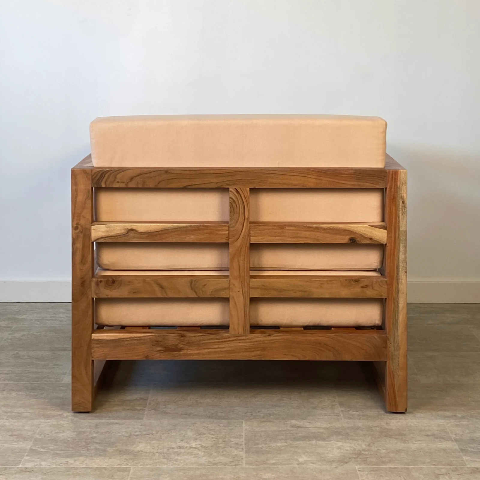 Sillón 1 plaza jardín madera acacia FORMENTERA - Imagen 4