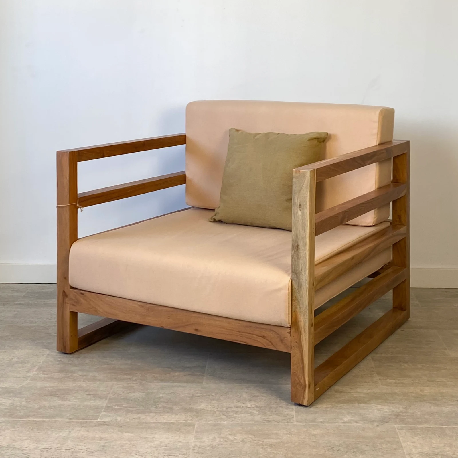 Sillón 1 plaza jardín madera acacia FORMENTERA