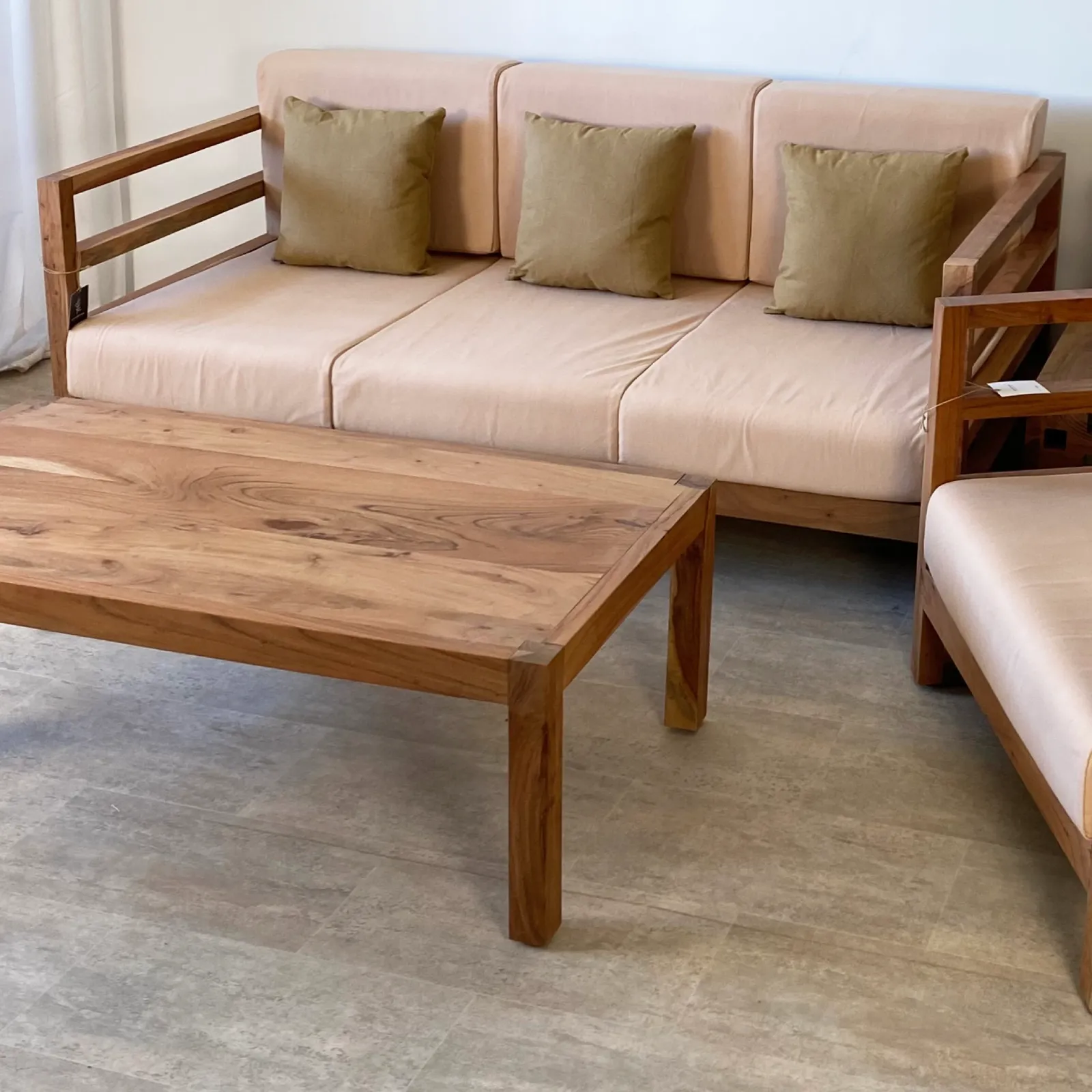 Mesa centro jardín madera acacia FORMENTERA - Imagen 8