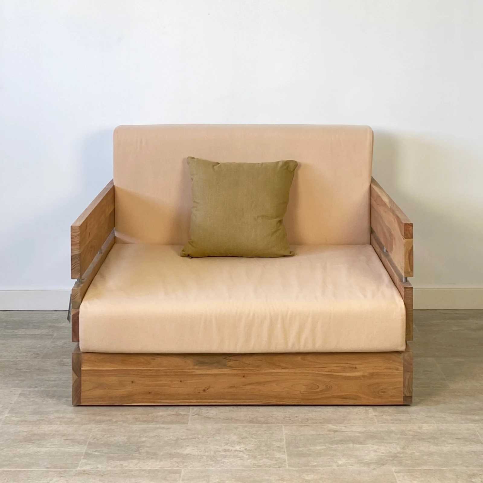 Sillón 1 plaza jardín madera acacia ALTEA - Imagen 3