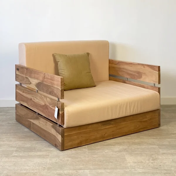 Sillón 1 plaza jardín madera acacia ALTEA