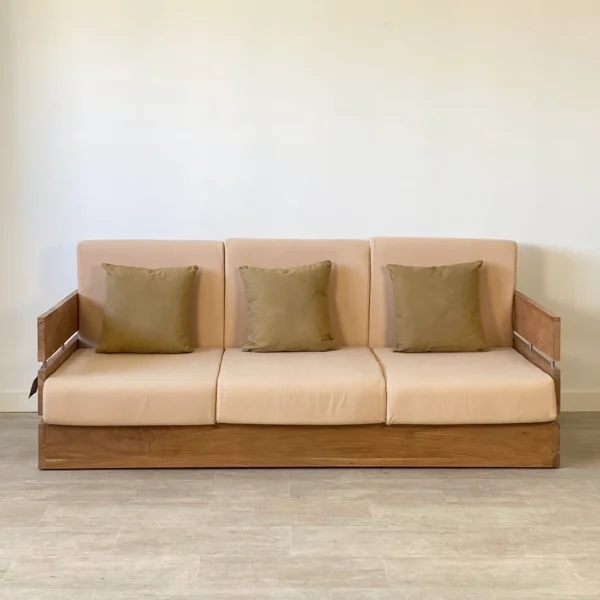 Sofá 3 plazas jardín madera acacia ALTEA