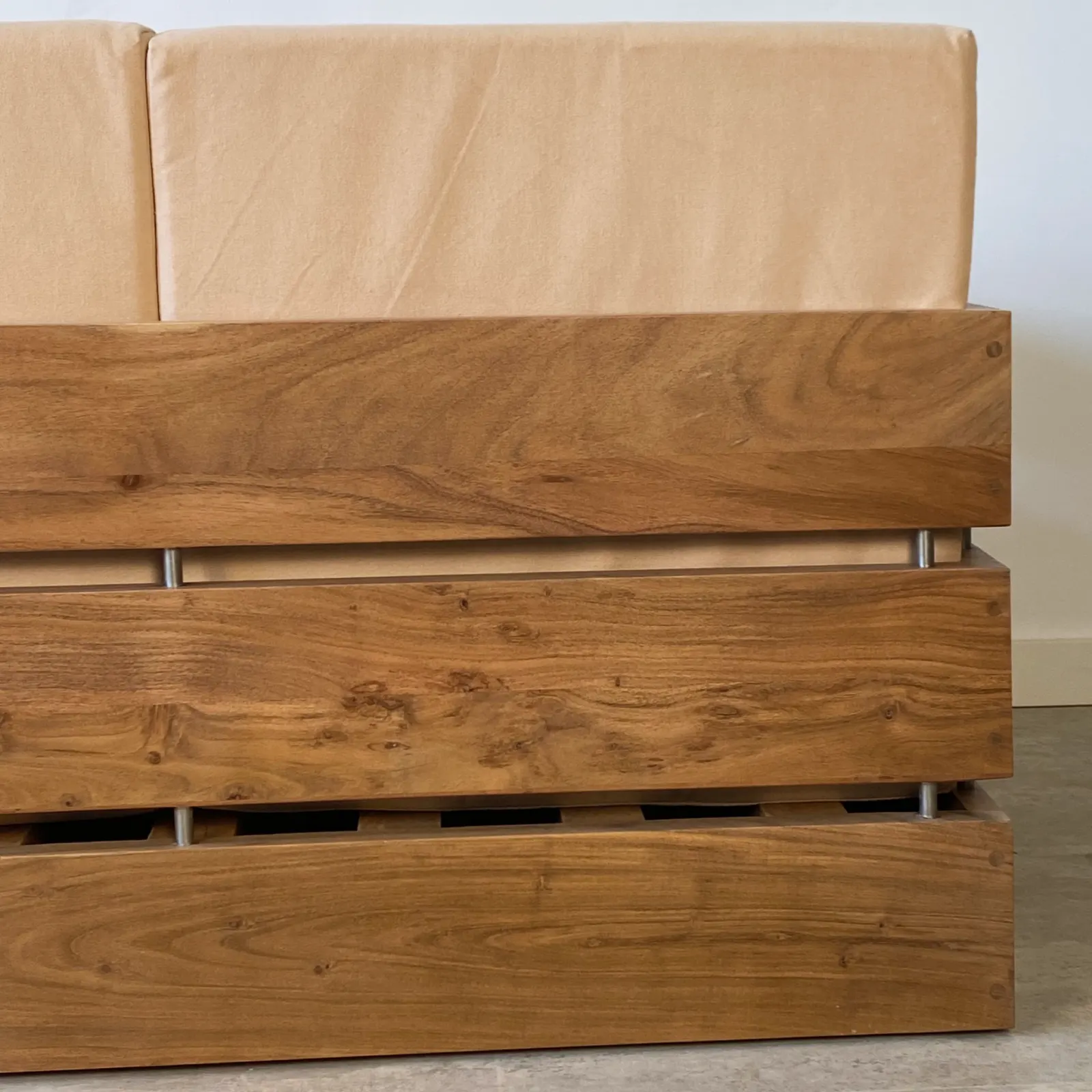 Sofá 3 plazas jardín madera acacia ALTEA - Imagen 8