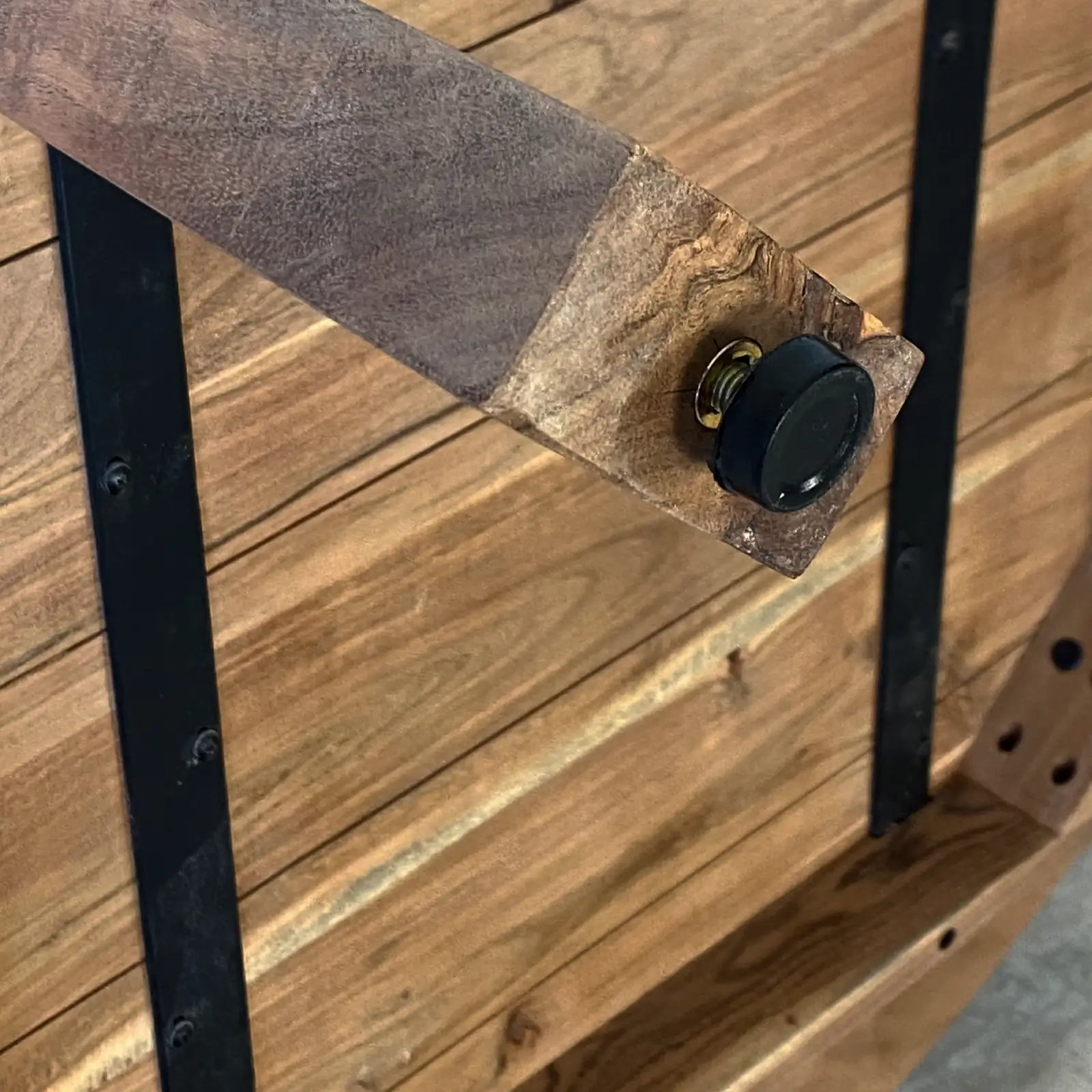 Mesa centro redonda jardín madera acacia ALTEA - Imagen 4