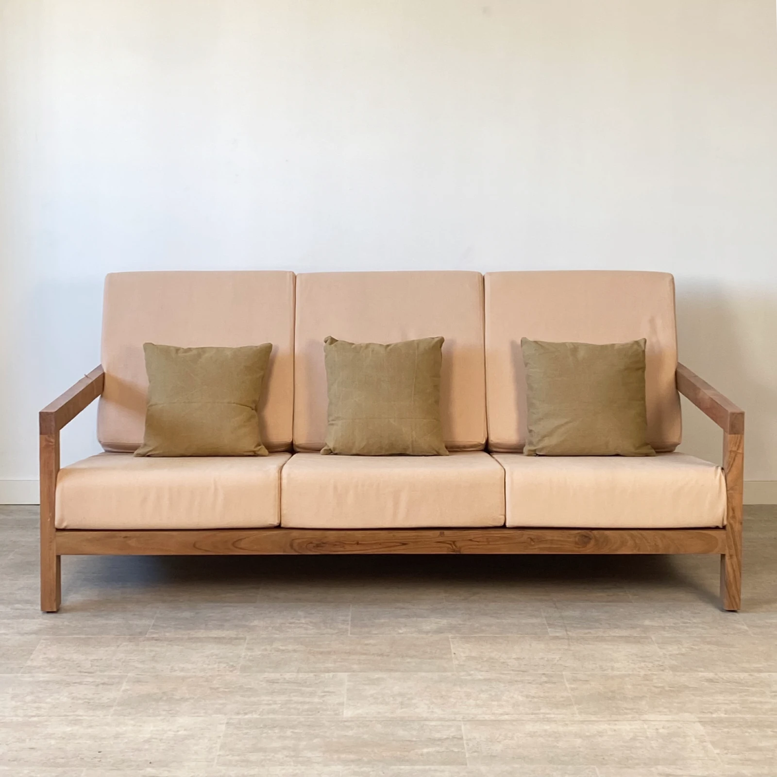 Sofá 3 plazas jardín madera acacia BALI