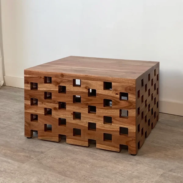 Mesa auxiliar jardín madera acacia BALI