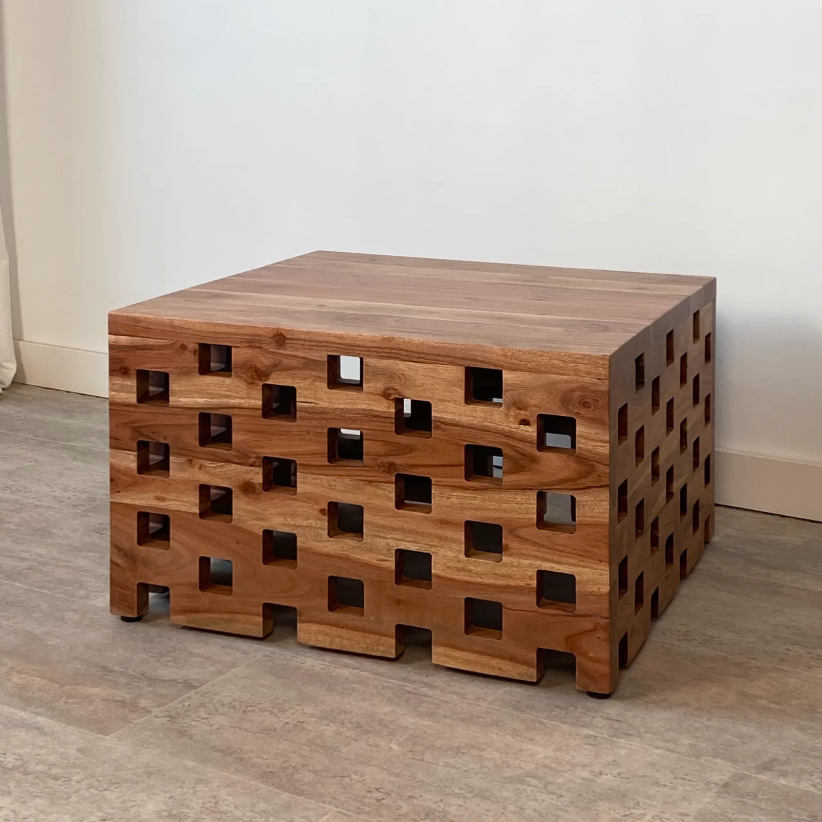 Mesa auxiliar jardín madera acacia BALI - Imagen 2