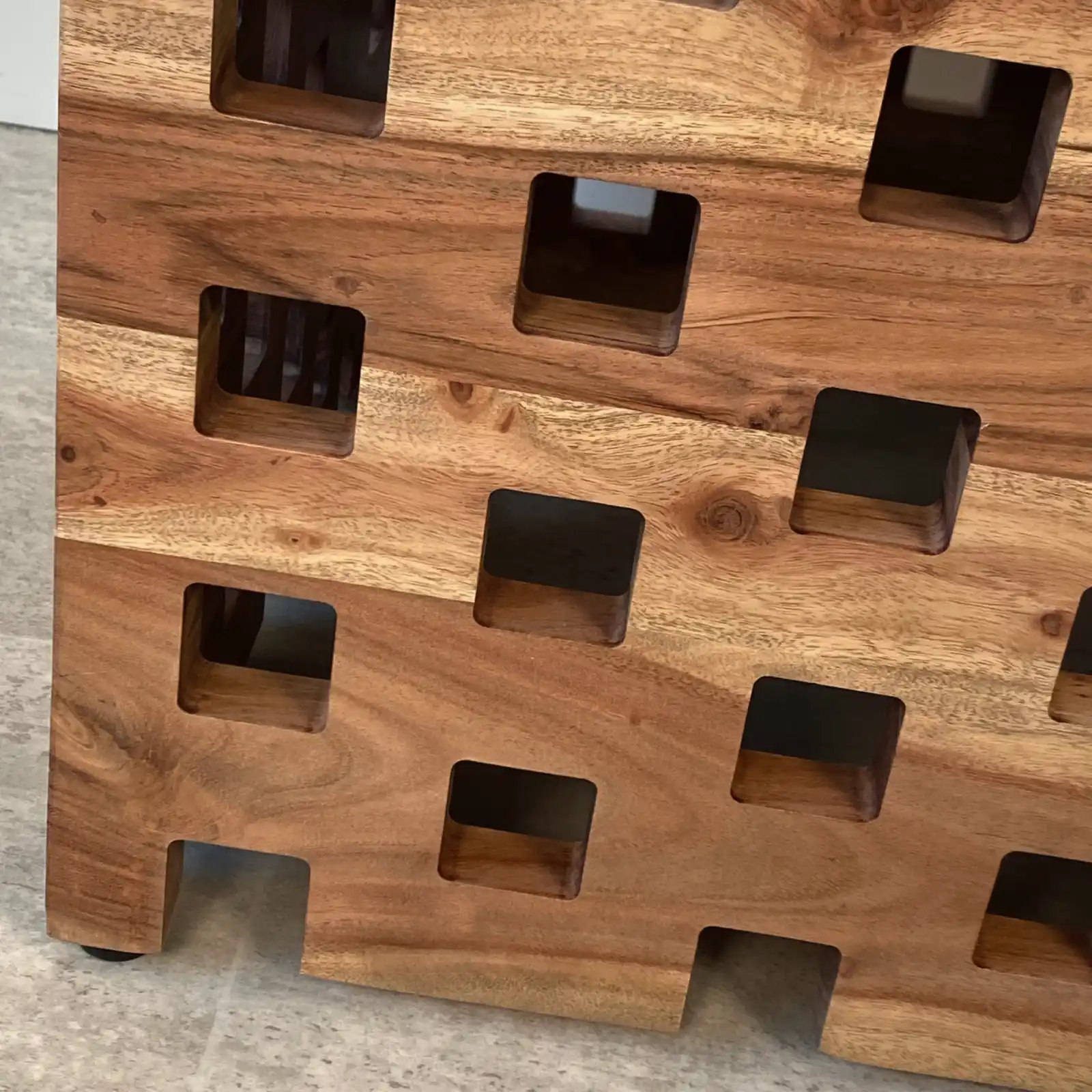 Mesa auxiliar jardín madera acacia BALI - Imagen 7