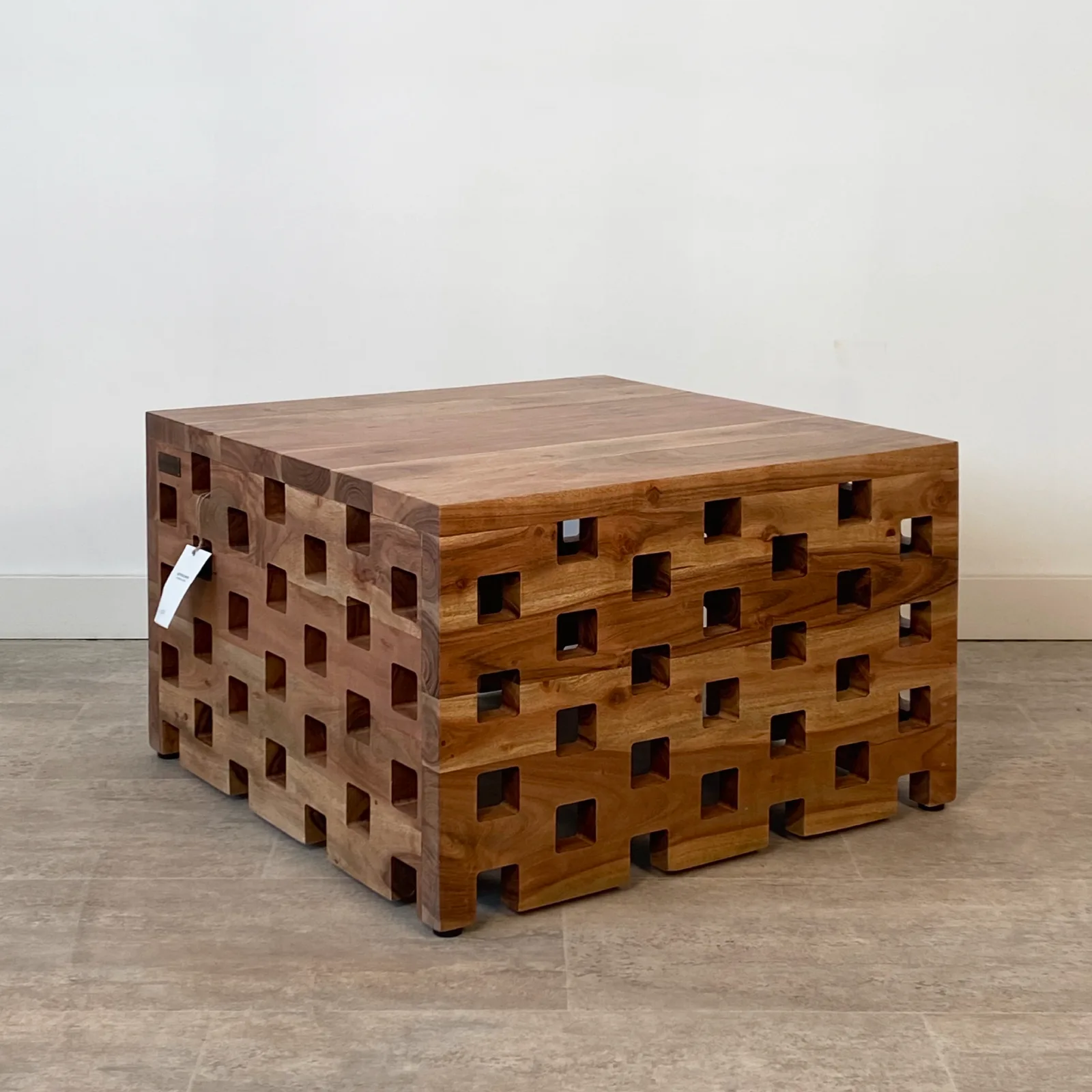 Mesa auxiliar jardín madera acacia BALI - Imagen 8