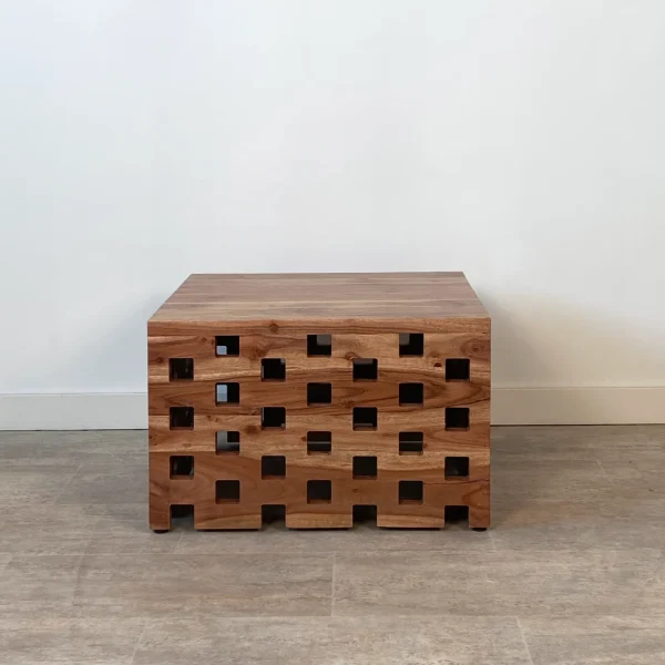 Mesa auxiliar jardín madera acacia BALI