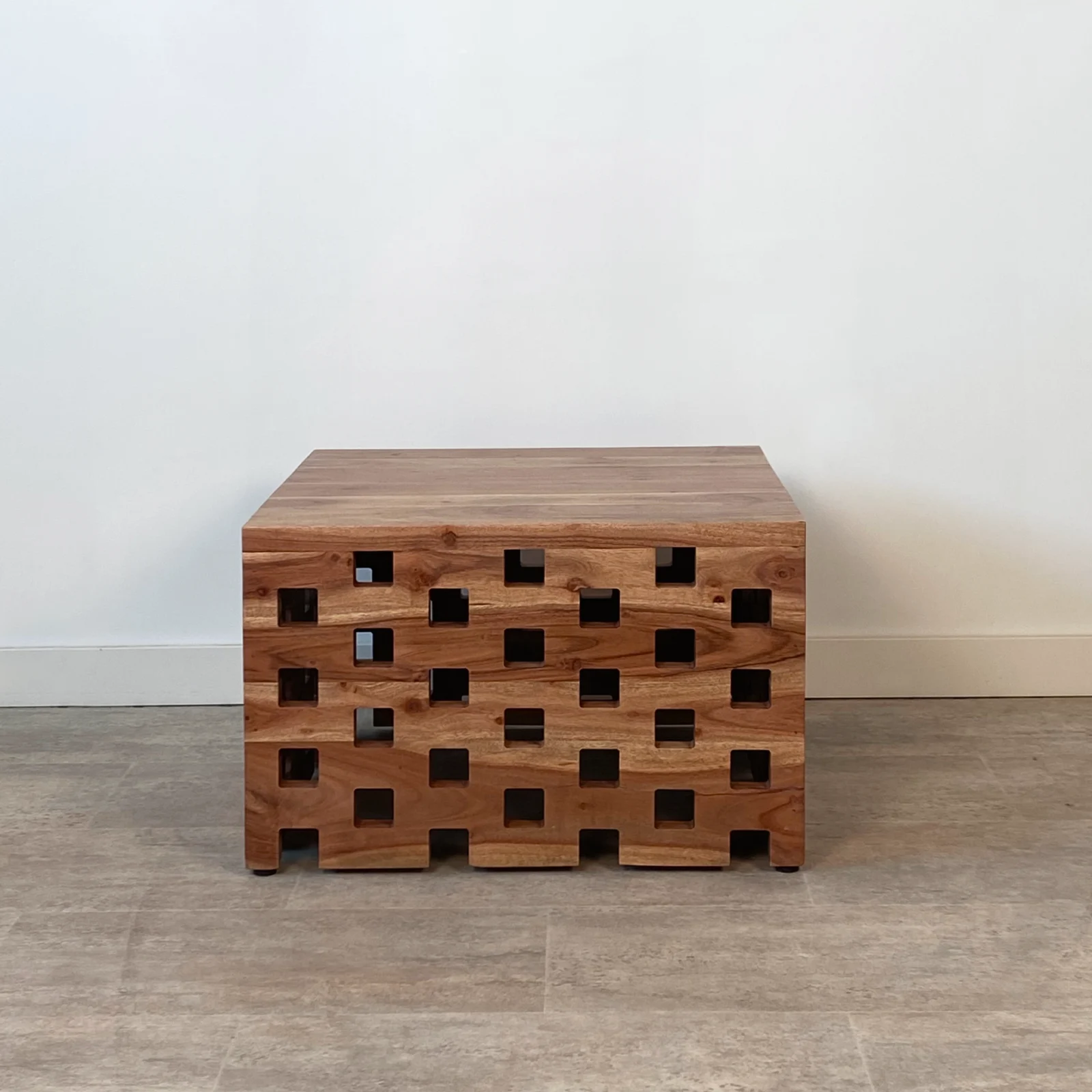 Mesa auxiliar jardín madera acacia BALI