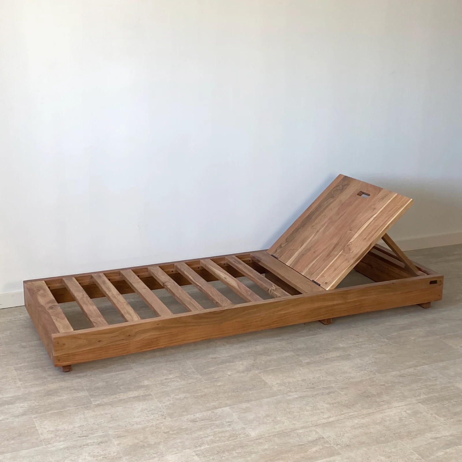 Tumbona regulable jardín madera acacia BALI - Imagen 3