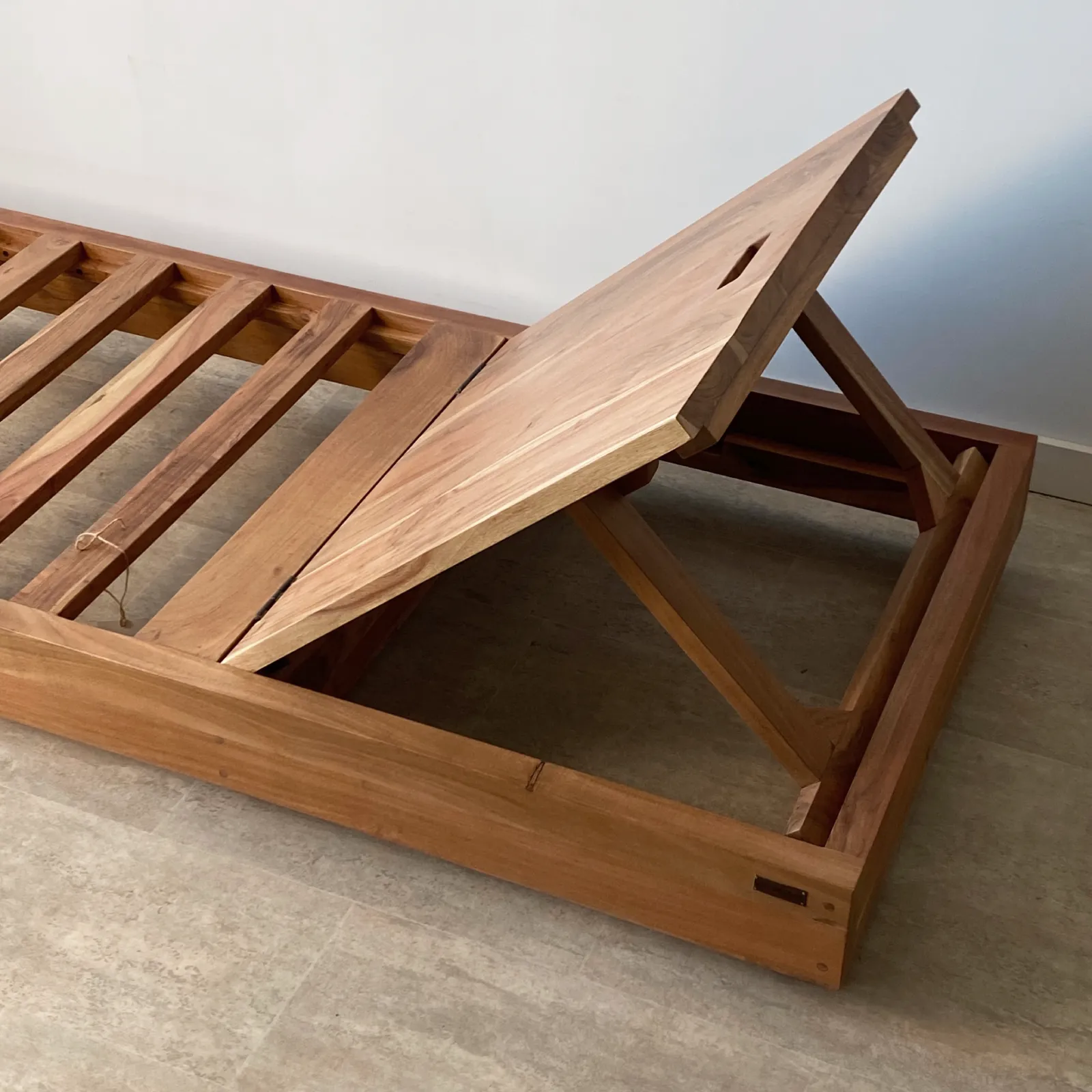 Tumbona regulable jardín madera acacia BALI - Imagen 6