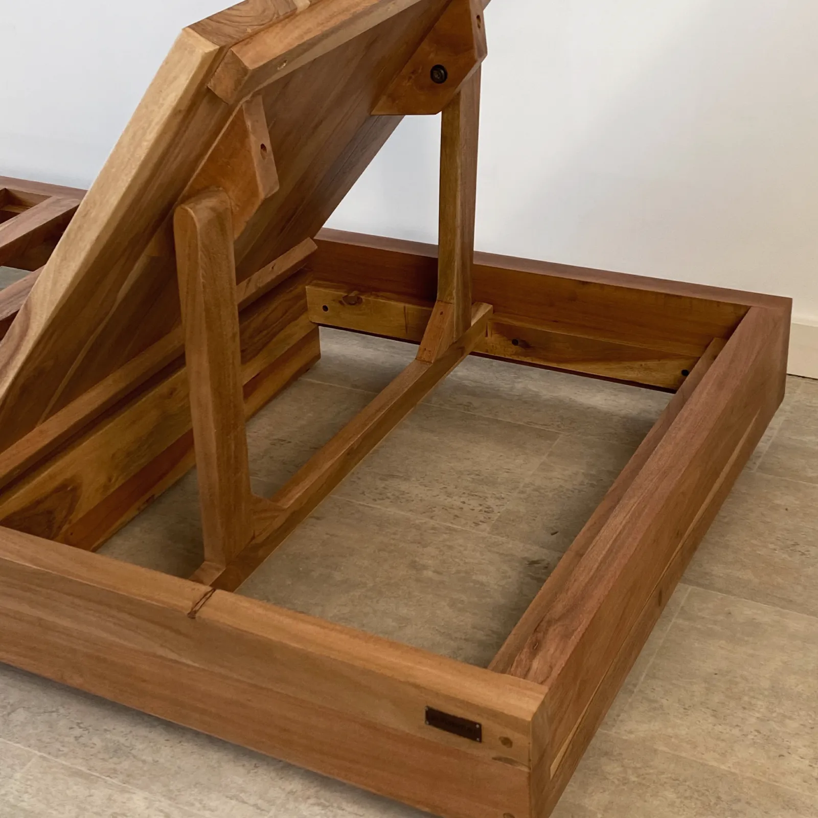 Tumbona regulable jardín madera acacia BALI - Imagen 7