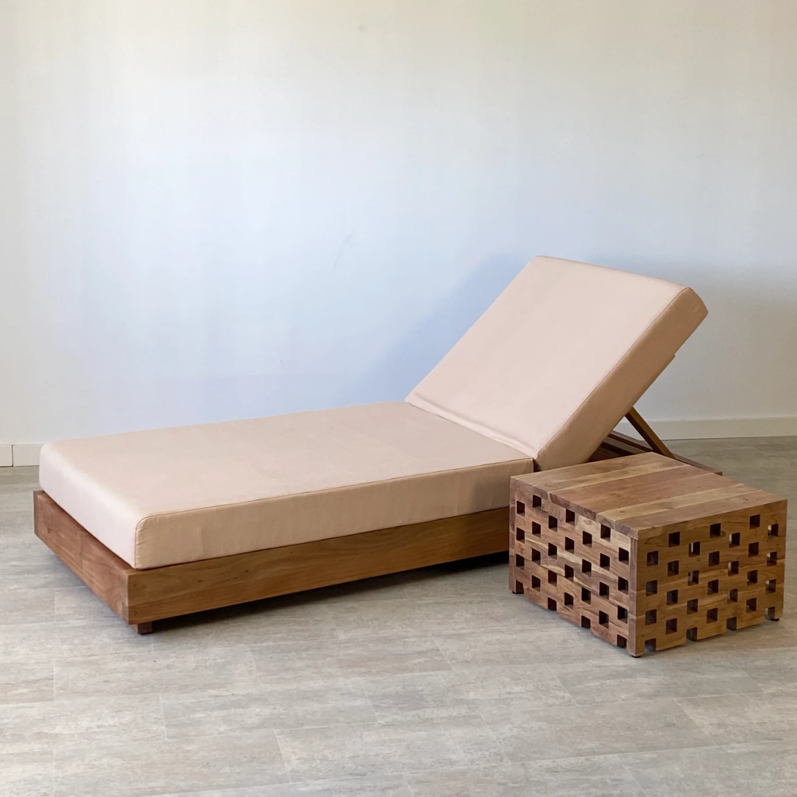 Tumbona regulable jardín madera acacia BALI