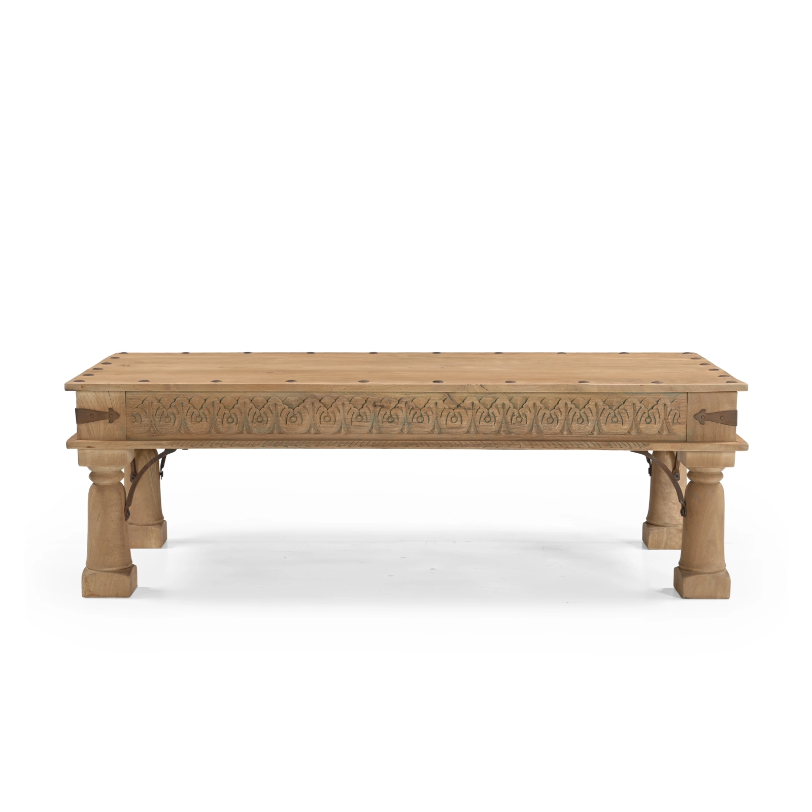 Mesa centro madera mango ANTIC - Imagen 2