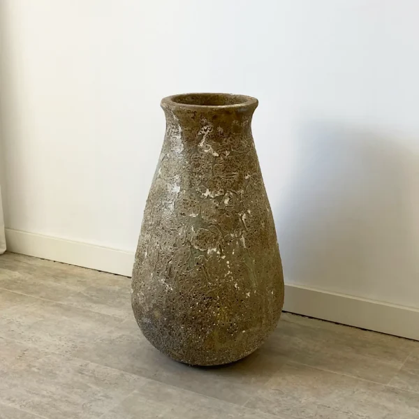 Jarrón terracota crema ATLANTIS