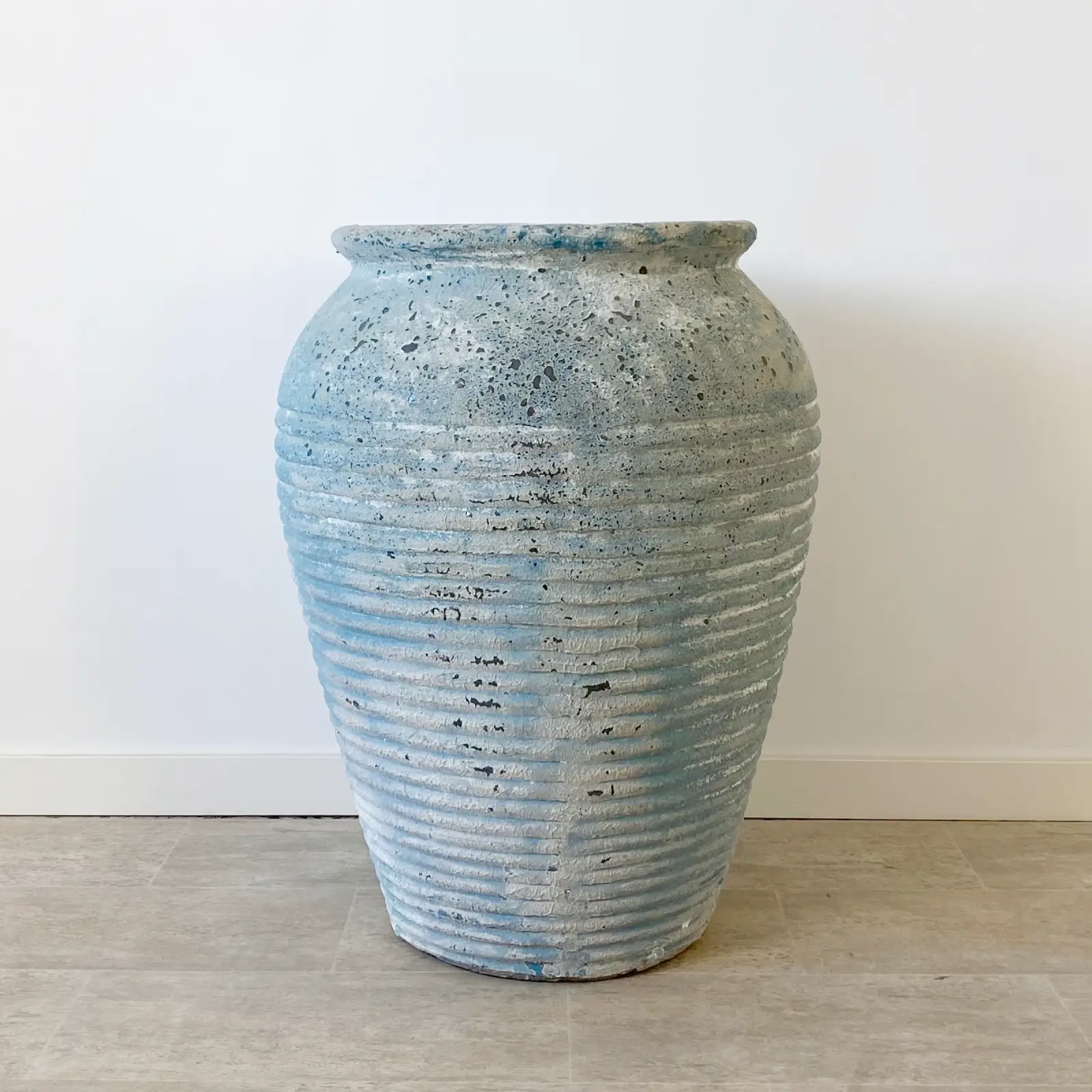 Macetero terracota azul ANTIC - Imagen 3