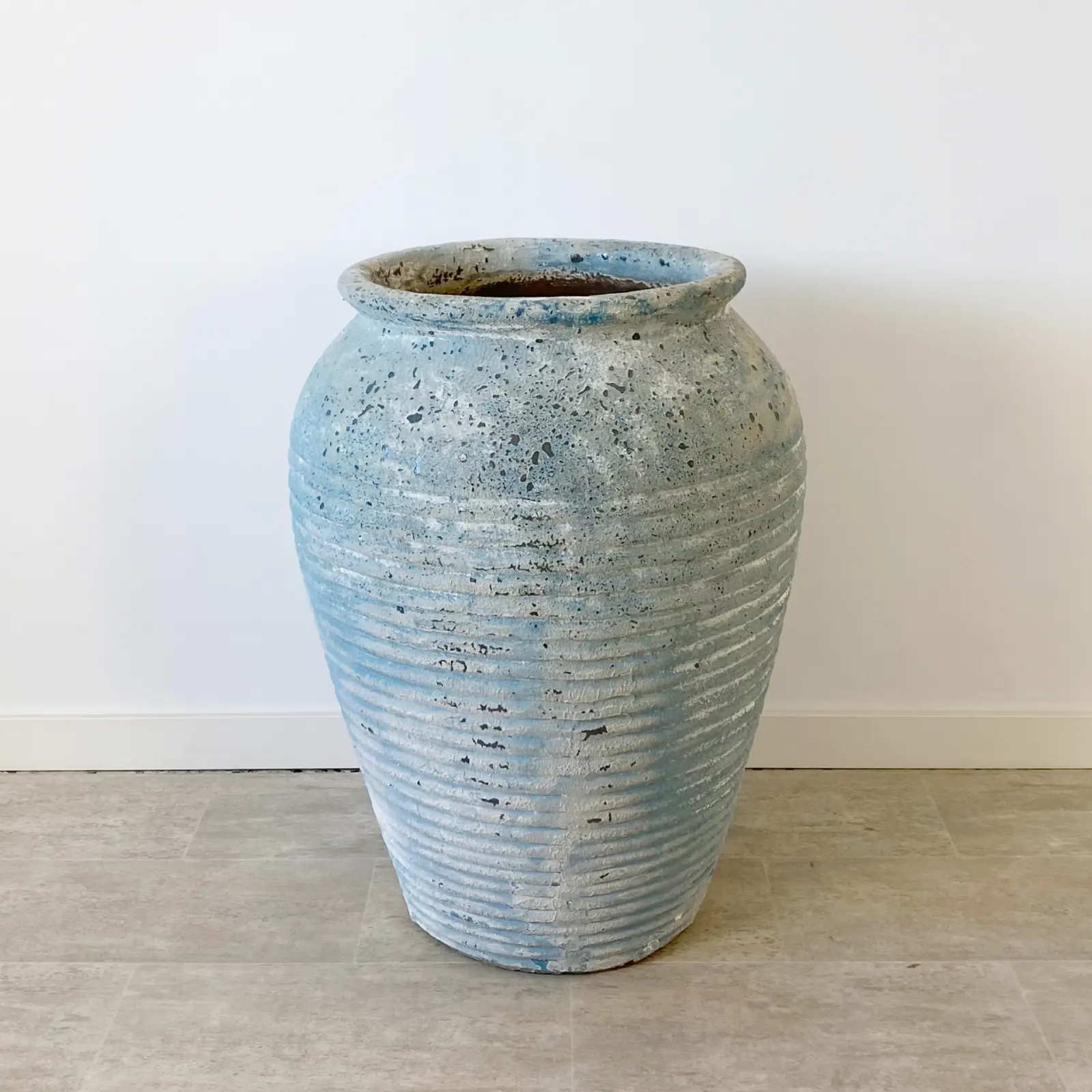 Macetero terracota azul ANTIC - Imagen 4