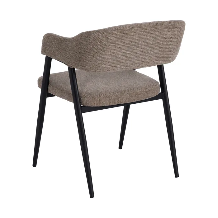 SET 2 SILLAS BEIGE TEJIDO-METAL - Imagen 4