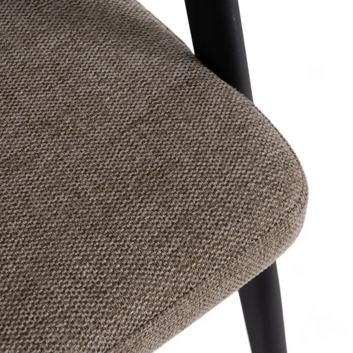 SET 2 SILLAS BEIGE TEJIDO-METAL - Imagen 7