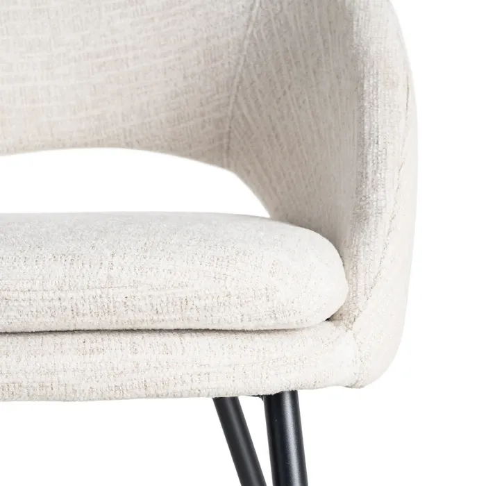 Set 2 sillas hierro crema VERA - Imagen 6