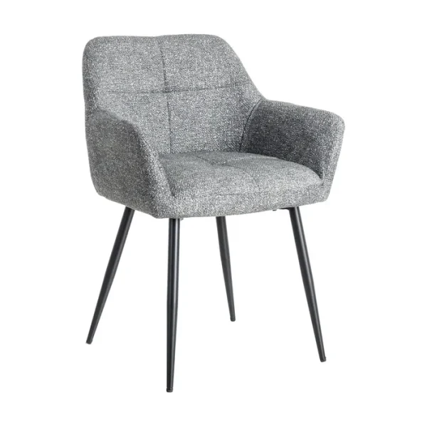 Set 2 sillas hierro jaspeado verde NELA