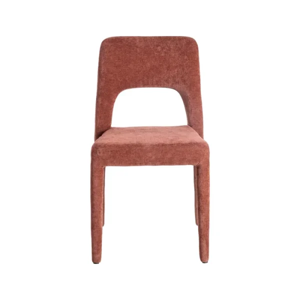 Set 4 sillas tejido burdeos KORA