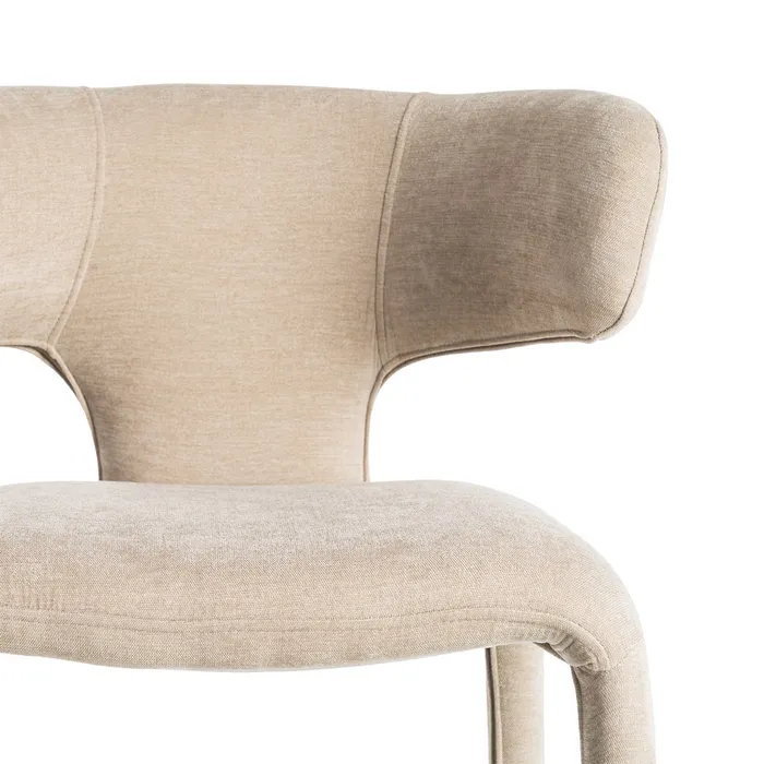 SET 2 SILLAS TAUPE TEJIDO - Imagen 4