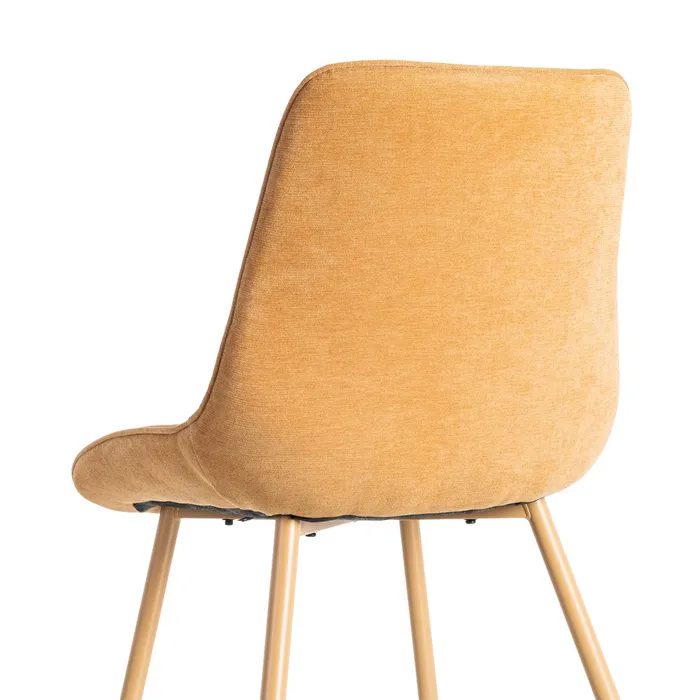 SET 2 SILLAS CAMEL TEJIDO-METAL - Imagen 6