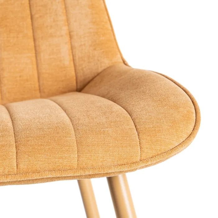 SET 2 SILLAS CAMEL TEJIDO-METAL - Imagen 9