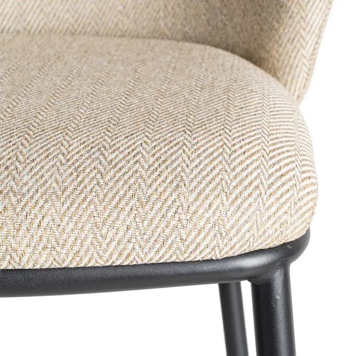 Set 2 taburetes metal beige SPIGA - Imagen 6