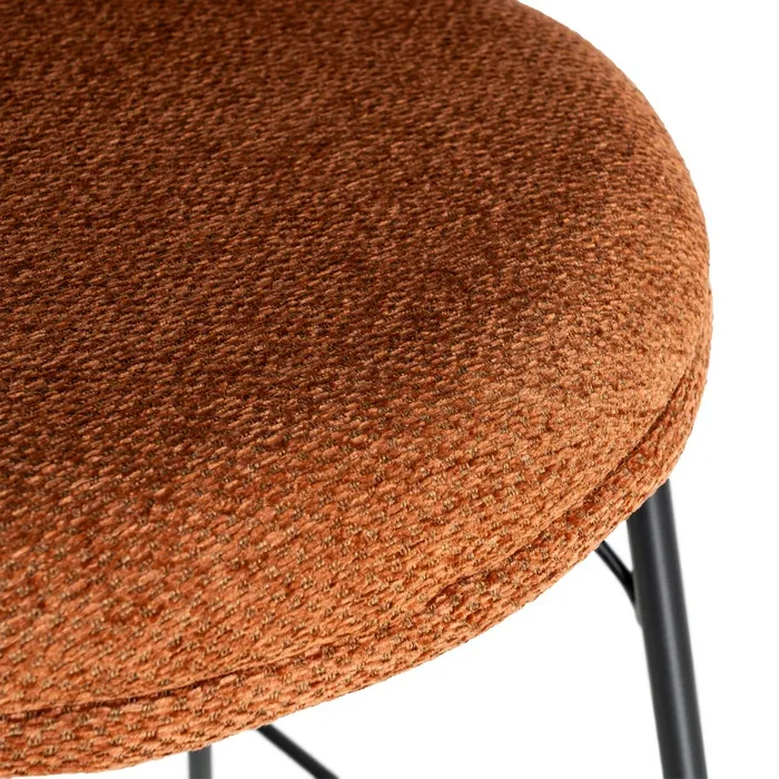 SET 2 TABURETES TERRACOTA TEJIDO-METAL - Imagen 4