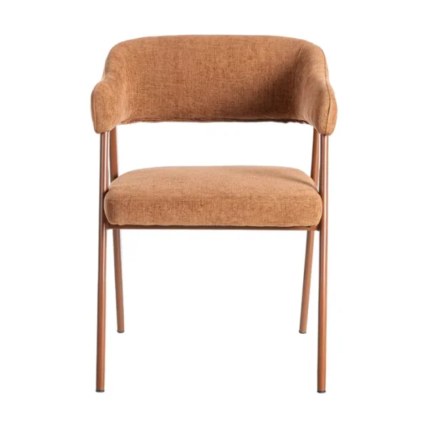 Set 2 sillas acero tejido teja NUMA