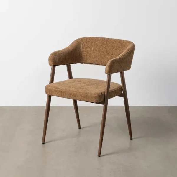 SET 2 SILLAS MARRON TEJIDO-METAL