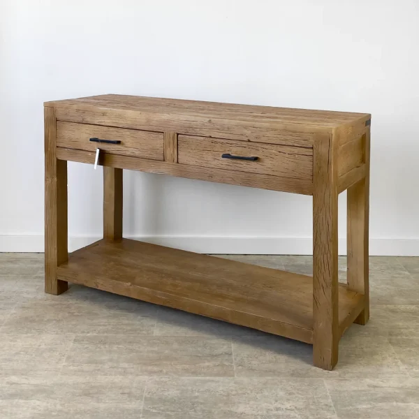 consola recibidor madera reciclada