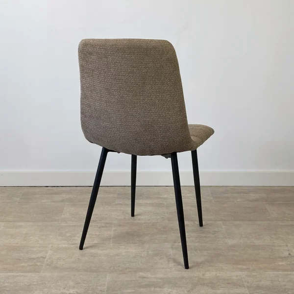 Set 4 sillas tela chenilla taupe SEVILLA