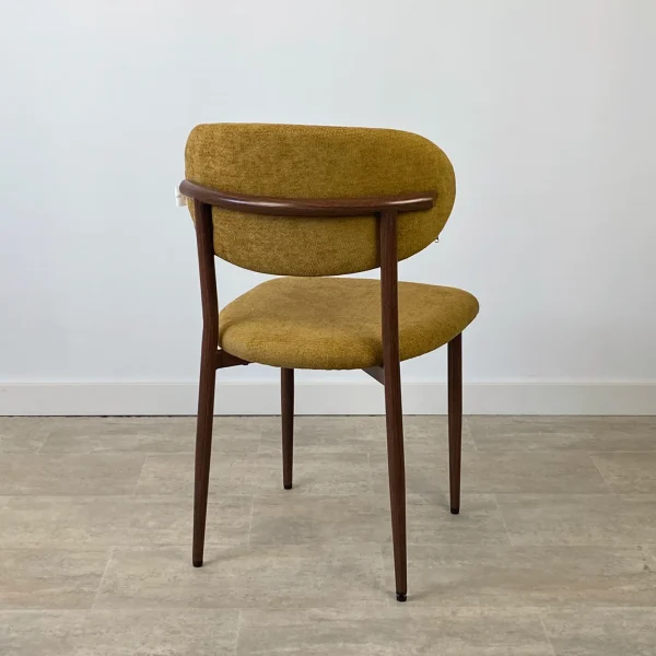 Set 2 sillas tela chenilla ocre TOLEDO