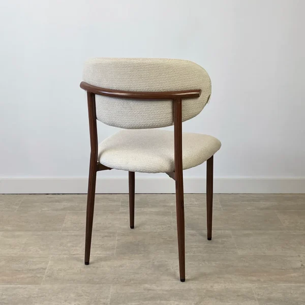 Set 2 sillas tela chenilla nácar TOLEDO