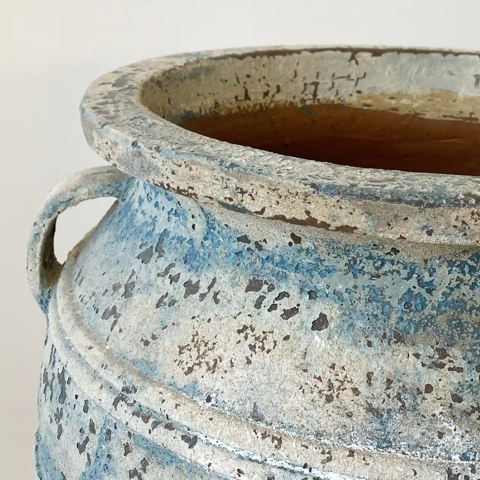 Set 2 maceteros terracota azul ANTIC - Imagen 8