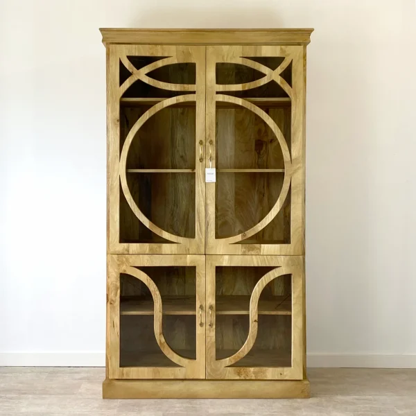 Vitrina (120cm) madera mango PROVENZAL