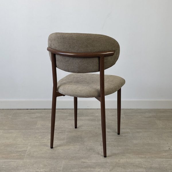 Set 2 sillas tela chenilla taupe TOLEDO