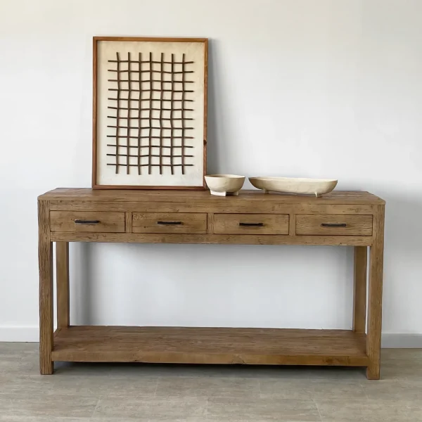 Consola recibidor (170cm) madera reciclada FORMENTERA