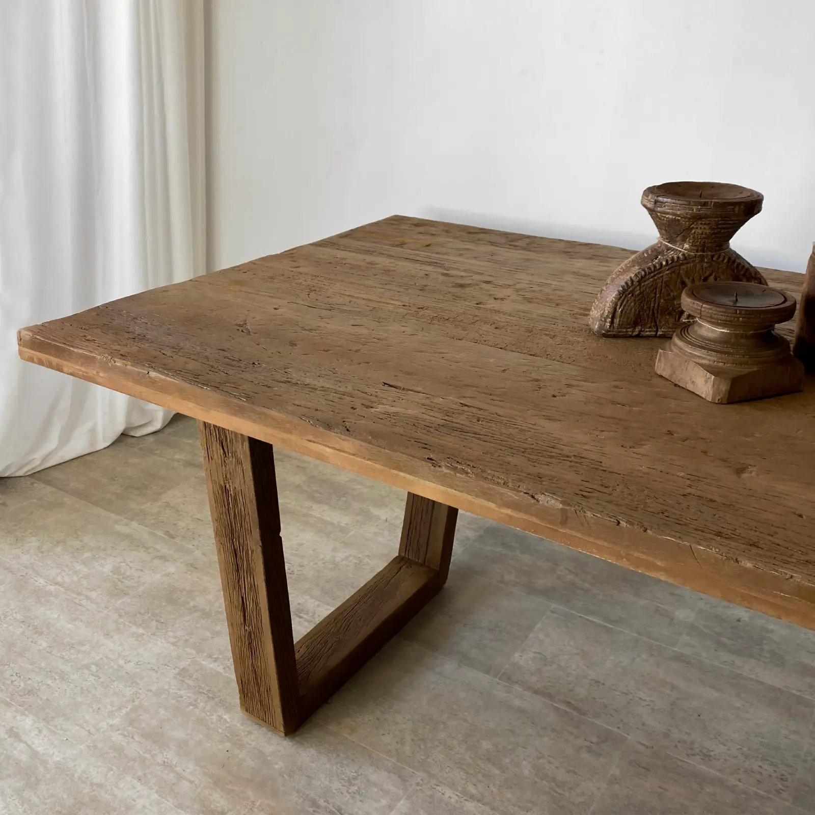 Mesa comedor madera reciclada FORMENTERA - Imagen 3