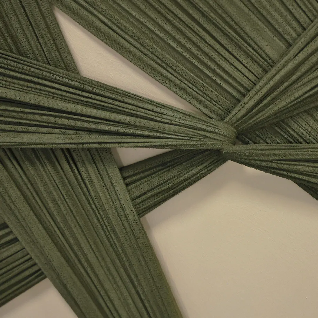 Cuadro beige verde relieve TELAS - Imagen 3