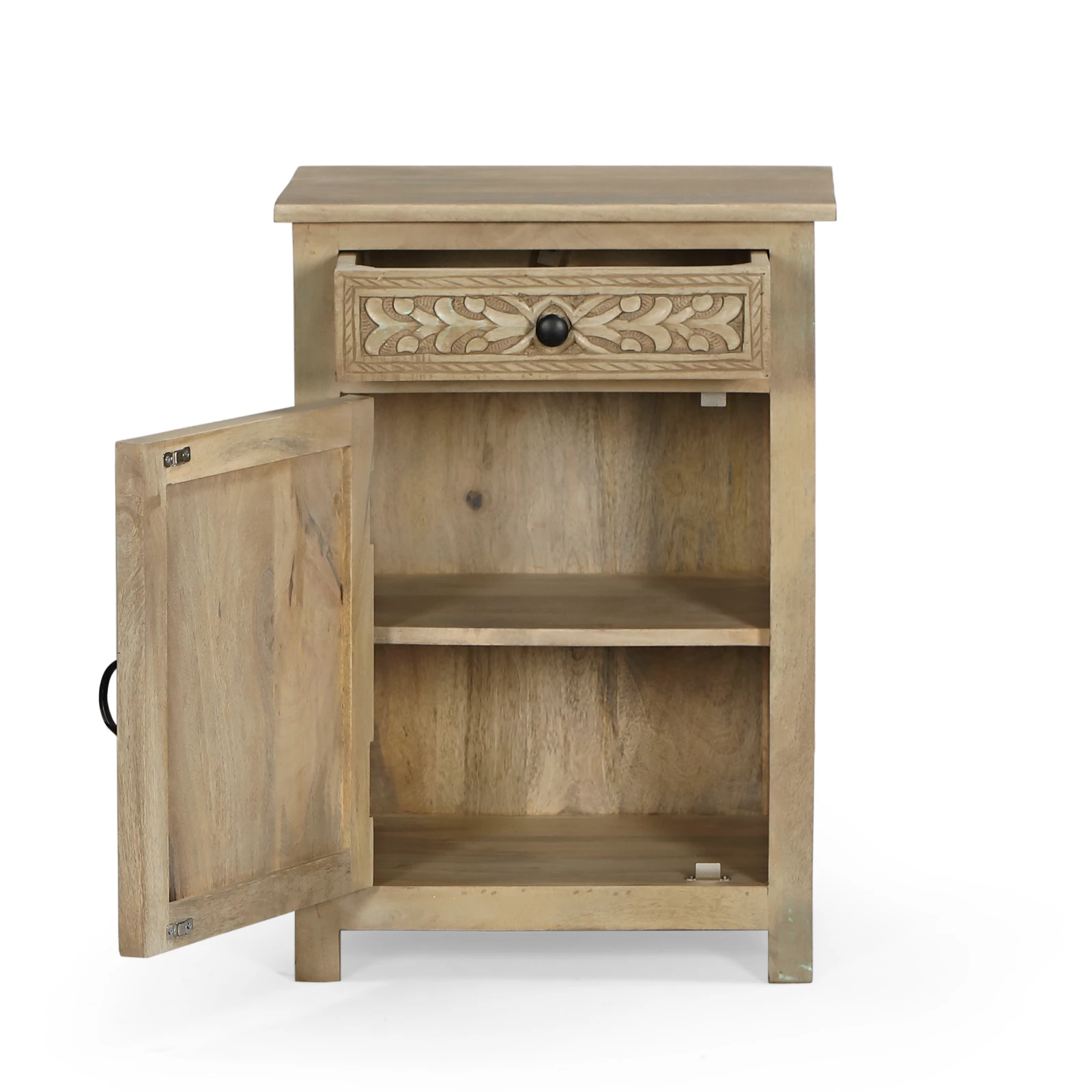 Mesita noche madera mango BANGALORE - Imagen 2