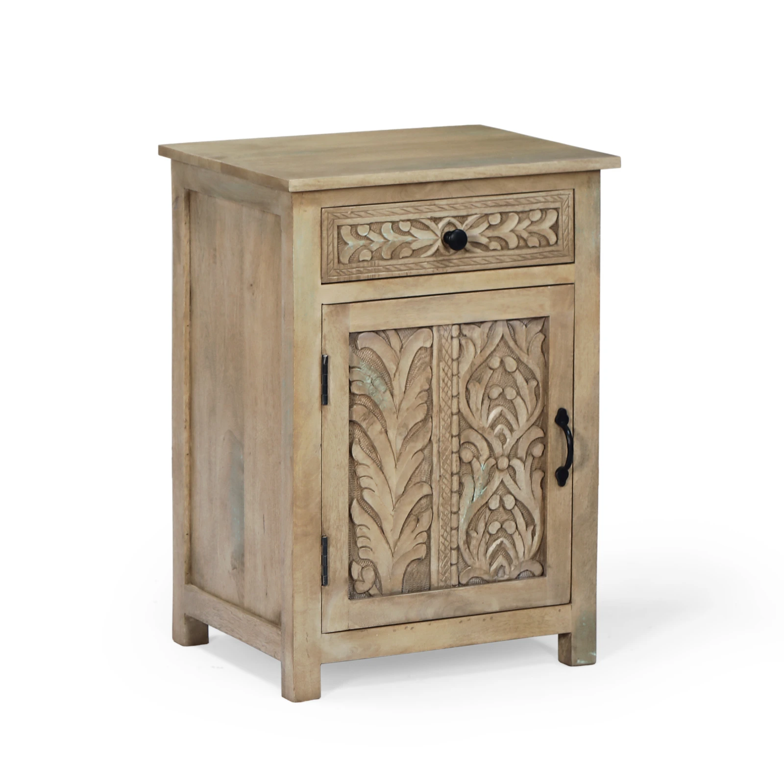 Mesita noche madera mango BANGALORE - Imagen 3