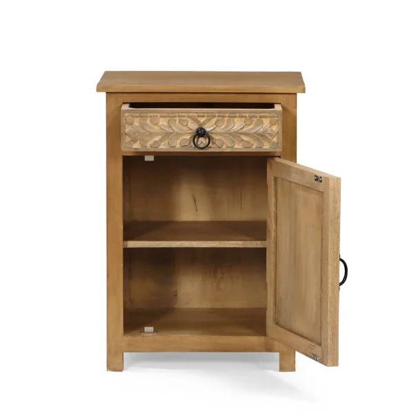 Mesita noche madera mango CALCUTA